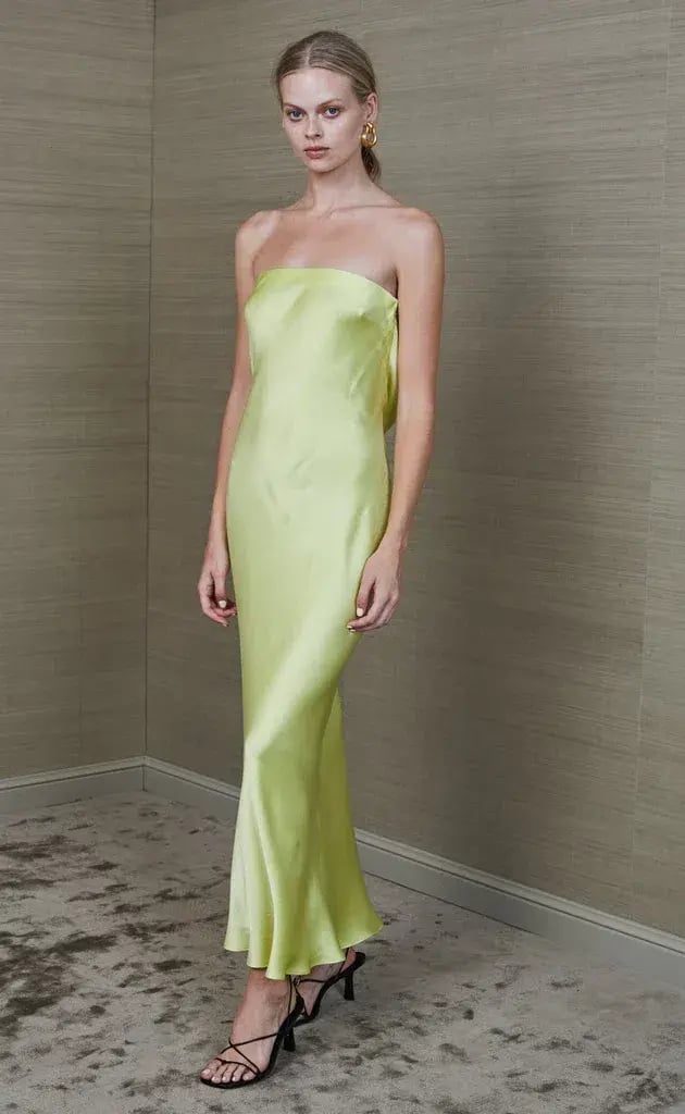 Bec & Bridge Citrus Sweetie Strapless Midi Dress Green Size 10 photo 4