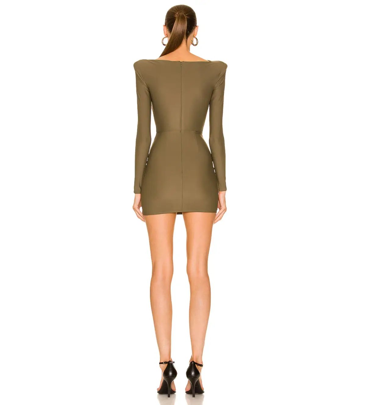 Alex Perry Barett Cutout Mini dress in Khaki   AU 6 photo 4