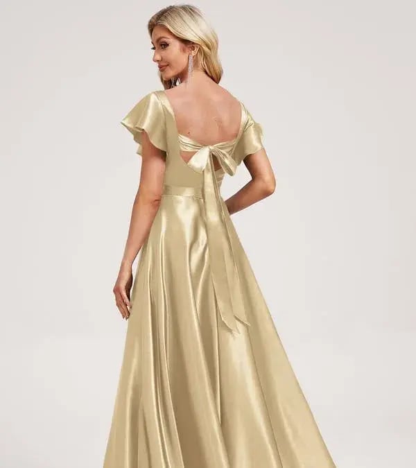 JJ'S House Champagne Dress Gold Size AU22 photo 2