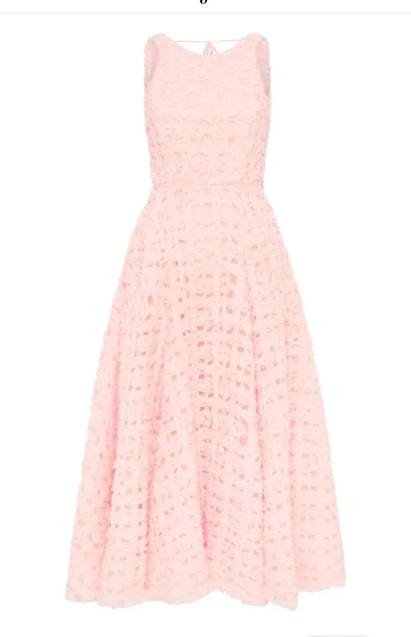 Aje Quintette Backless Midi Dress in Soft Pink Size 8 photo 7