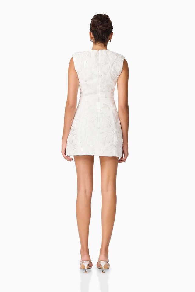 Elliatt Carol Tulip Mini Dress - White photo 3