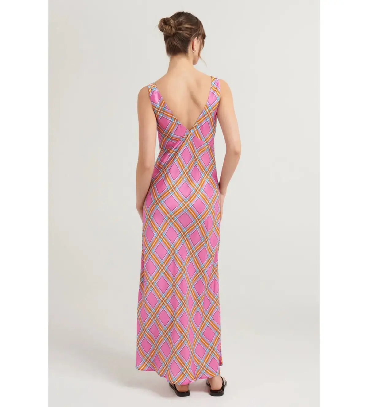 Steele Eadie Dress Pink Check Size AU 10 photo 4