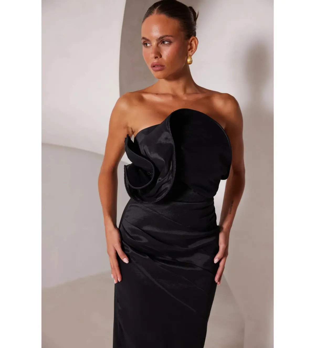 Elle Zeitoune Miles Maxi Dress Black Size 12 photo 2