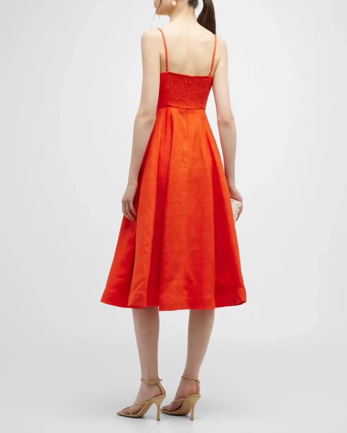 Zimmermann Wonderland Picnic Midi Dress Red Size 1 / AU 10 photo 4