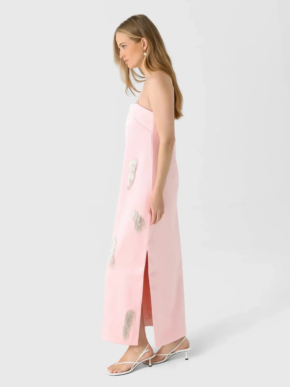 ALEMAIS Cindy Embellished Slip Dress Pink 8 photo 9