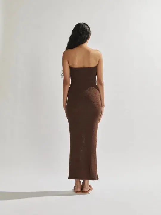One Mile the Label Cora Maxi Dress Brown Size S / Au 8 photo 2