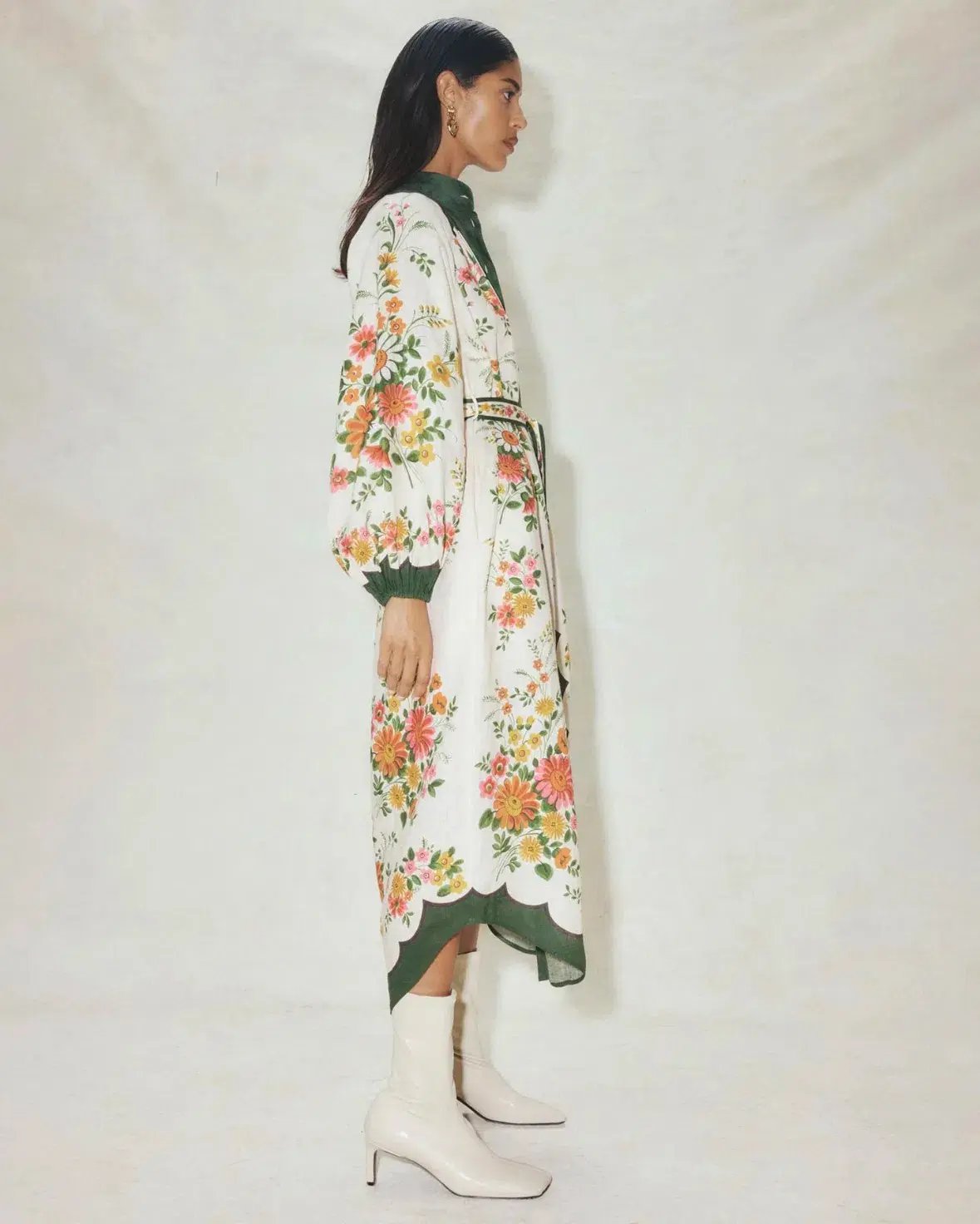 Alemais Elisabetta Shirtdress Floral Size 16 photo 2