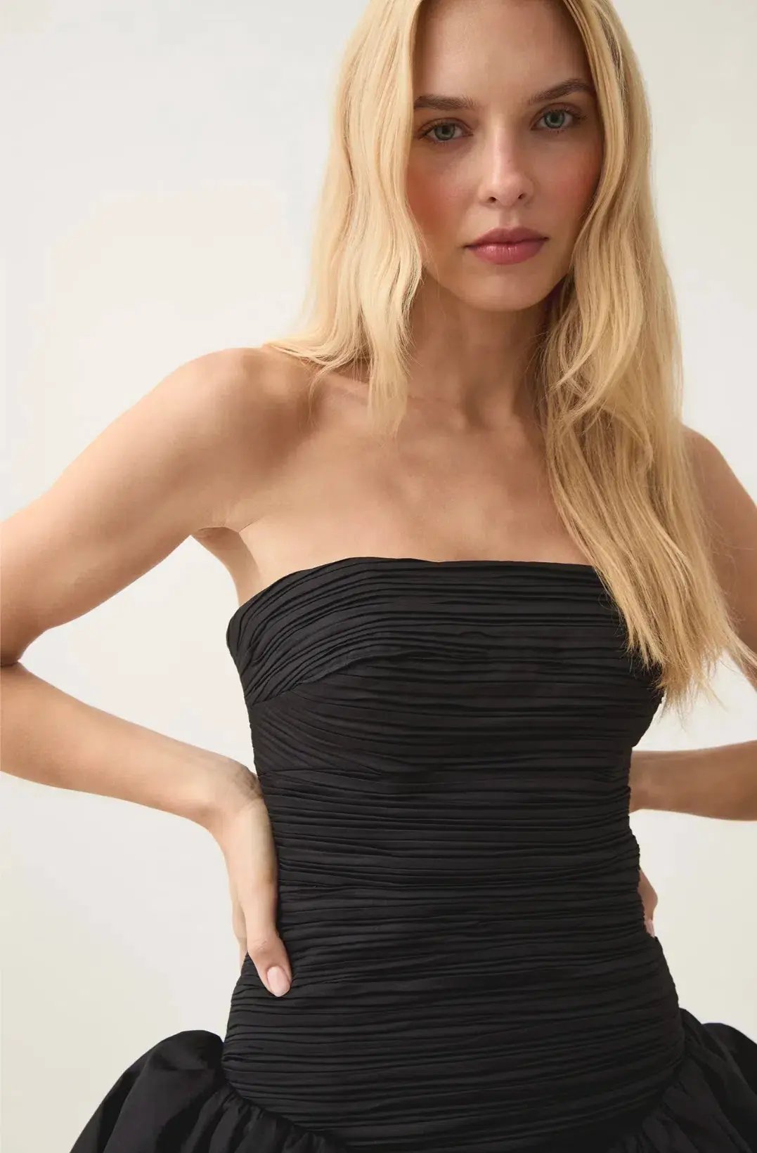 Aje Violette Bubble Hem Mini Dress in Black Size AU 8 photo 3