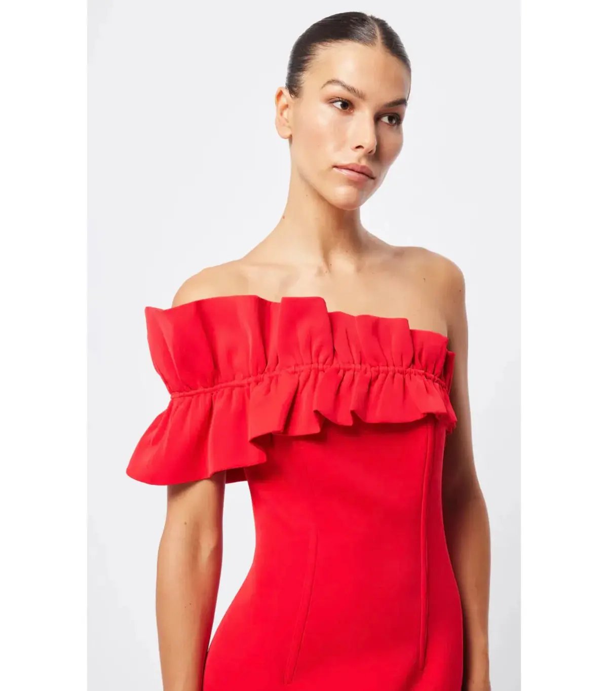 Mossman Soft Spoken Midi Dress Red Size AU 8 photo 5