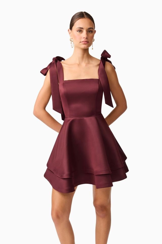 Elliatt Livia Mini Dress - Berry photo 2