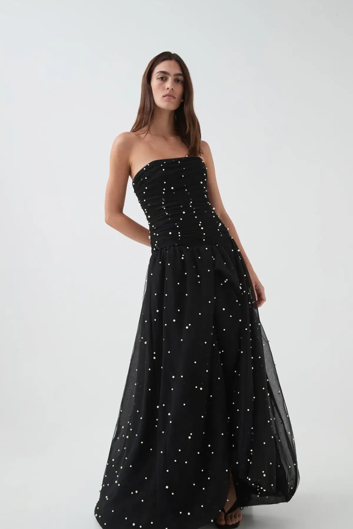 Aje Juniper Maxi Gown Black Size 8 photo 2