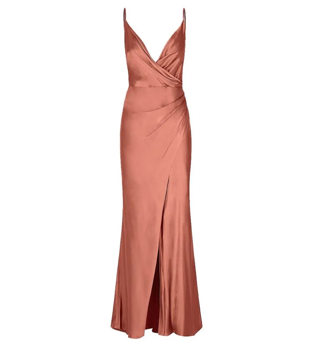 Shona Joy La Lune Cross Draped Maxi Dress Terracotta Size 10 photo 6