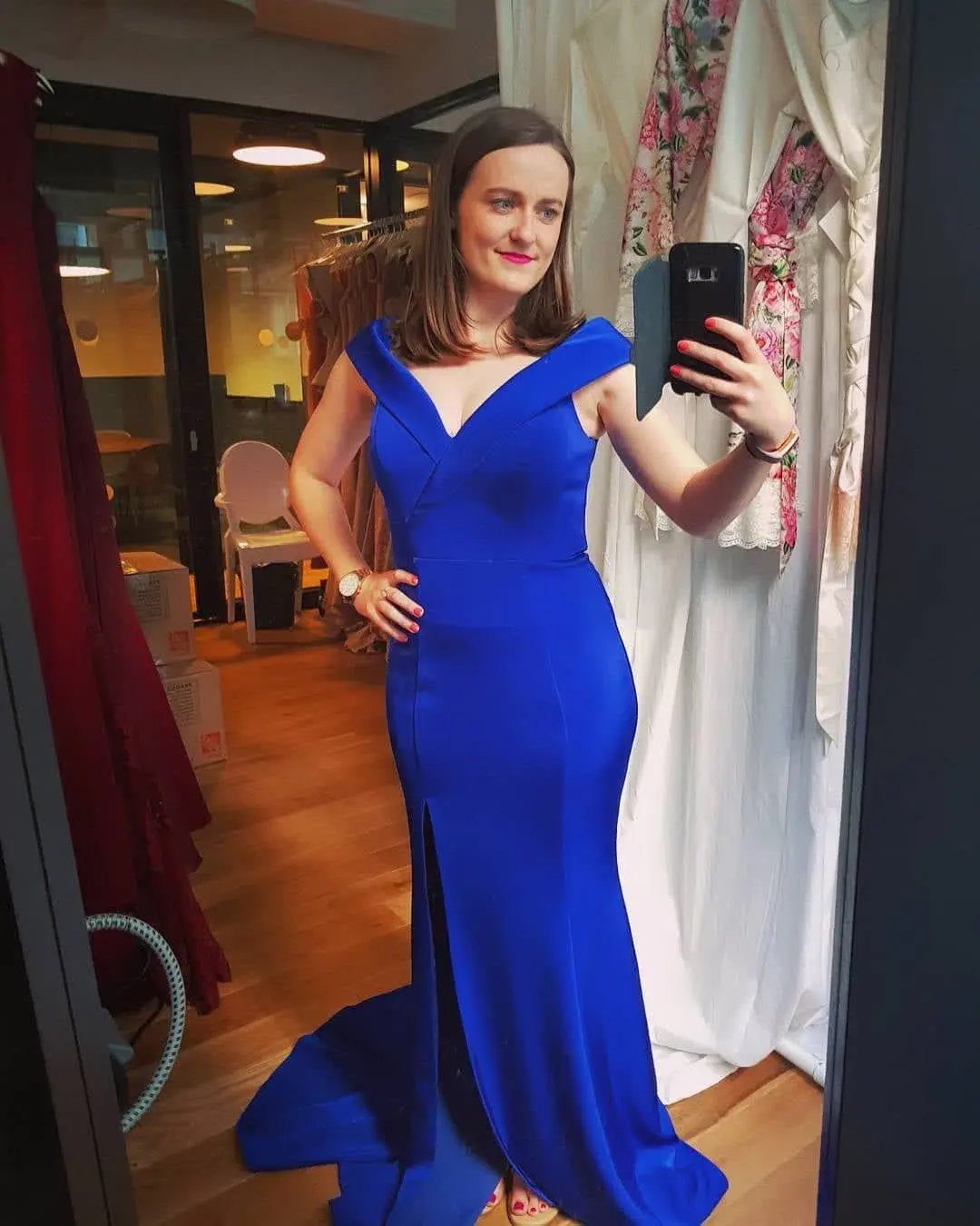Jadore JX003 Gown Blue Size 10 photo 2