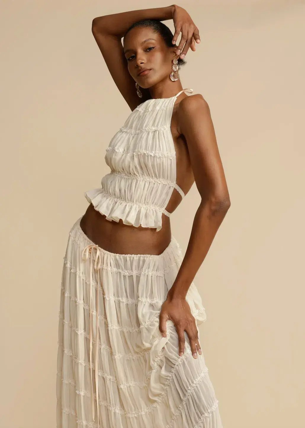 Arcina Ori Juliette Top and Skirt Cream Size S / AU 6-8 photo 16