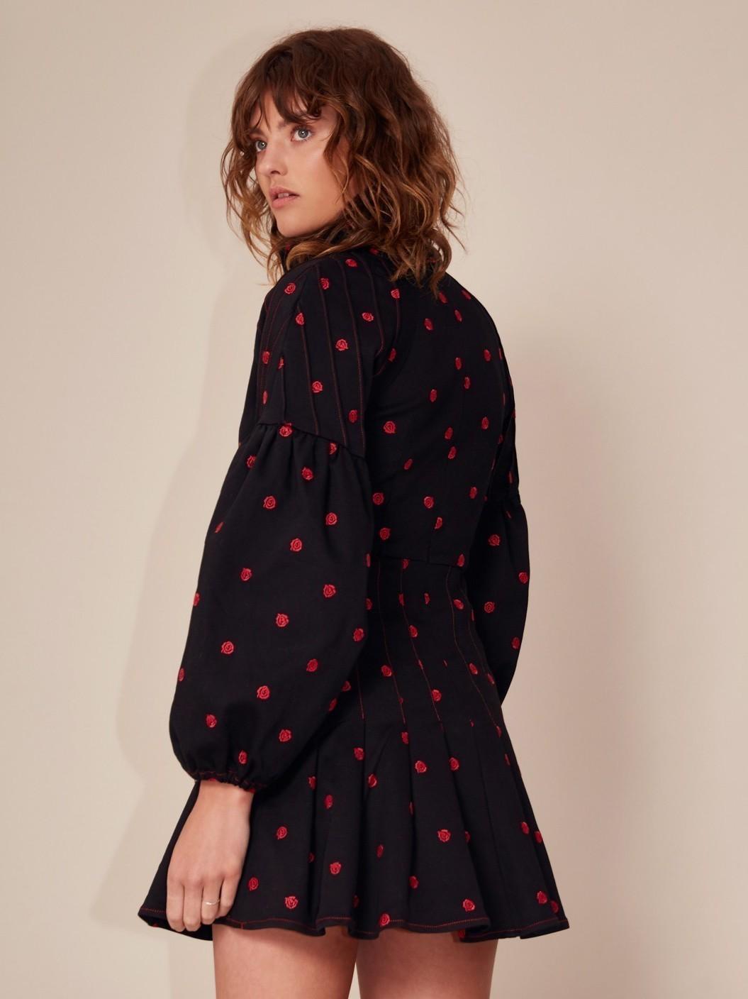 C/MEO Collective- Harmonious Long Sleeve Dress Black Size 10 photo 5
