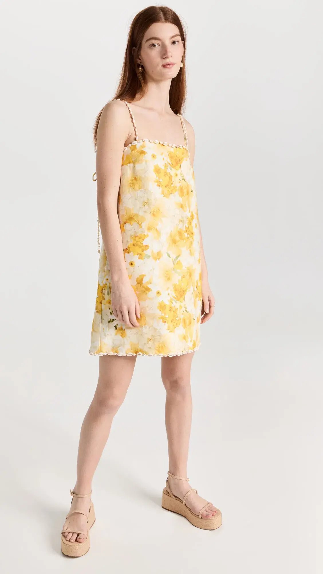 Zimmermann The Wonderland Shell Shift Mini Dress in Daffodil Print Size 1 / AU 10 photo 4