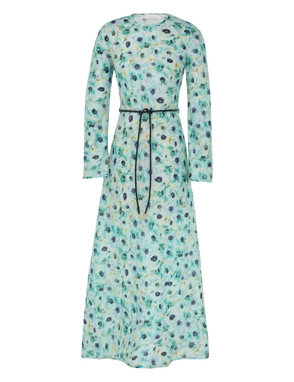 Zimmermann  Lightburst Bias Long Dress in Aqua Floral Size 2 / AU 12 photo 4