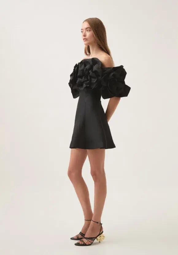 Aje Etta Mini Dress Black Size 12 photo 3