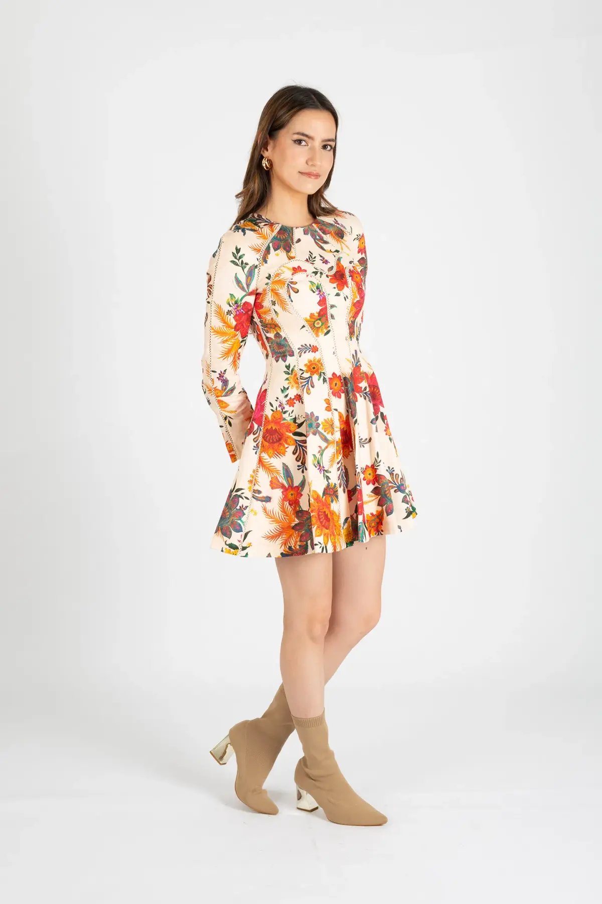 Zimmermann Ginger Fit & Flare Mini Dress Floral Size 0 / AU 8 photo 2