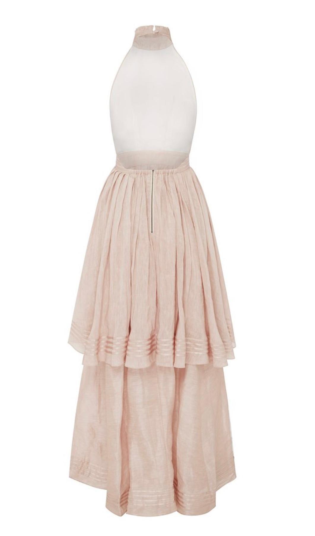 Aje Sienna Dress Blush Size 8 photo 4