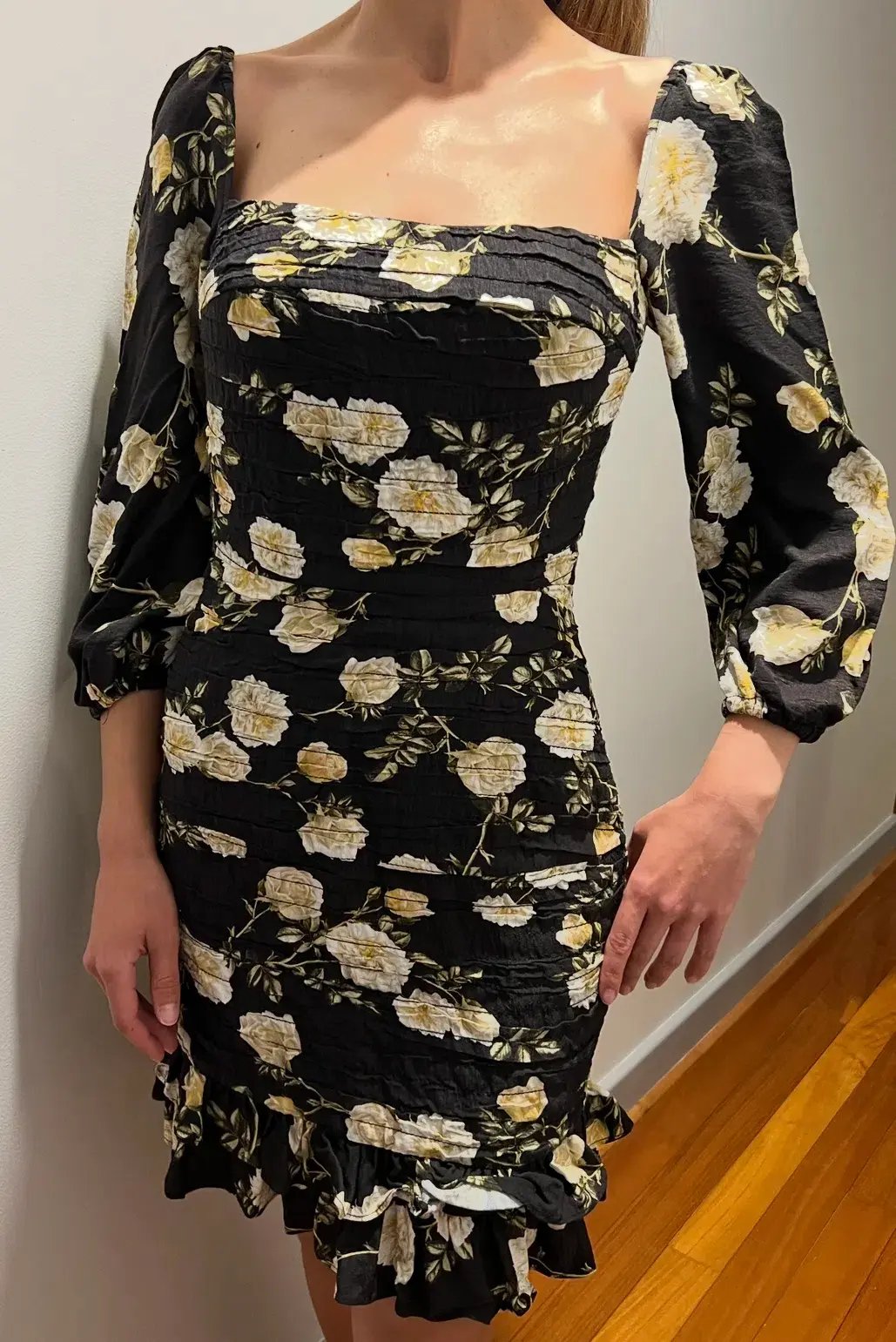 Sheike Antique Rose Dress Mini Dress Floral Size 8 photo 2
