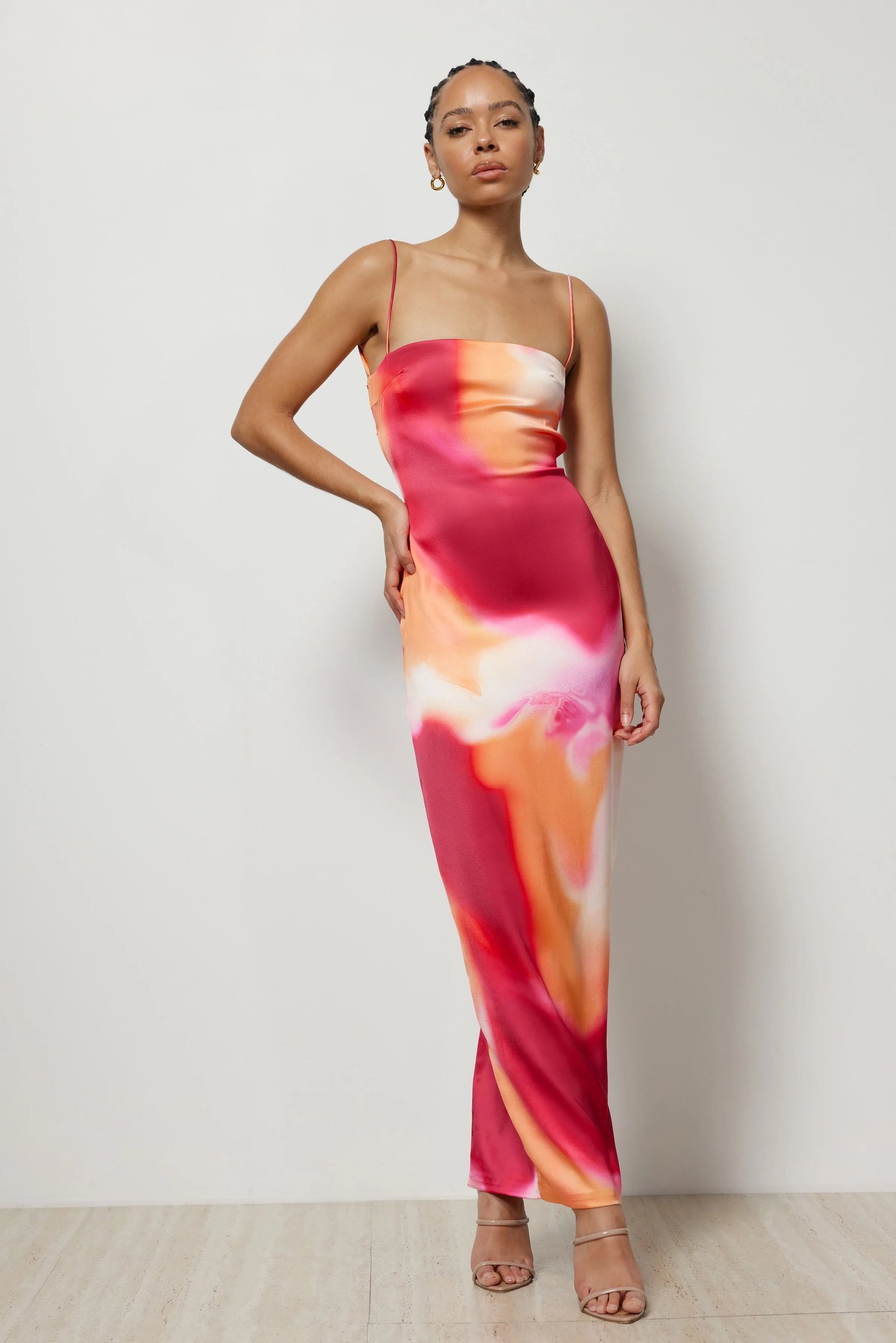 LEXI AQUARIUS DRESS - FUCHSIA LIQUIFY PRINT photo 4
