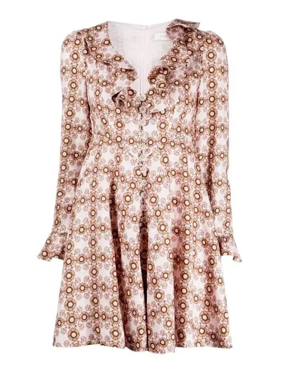 Zimmermann Daisy Mini Dress Floral Size 1/Au 10 photo 3