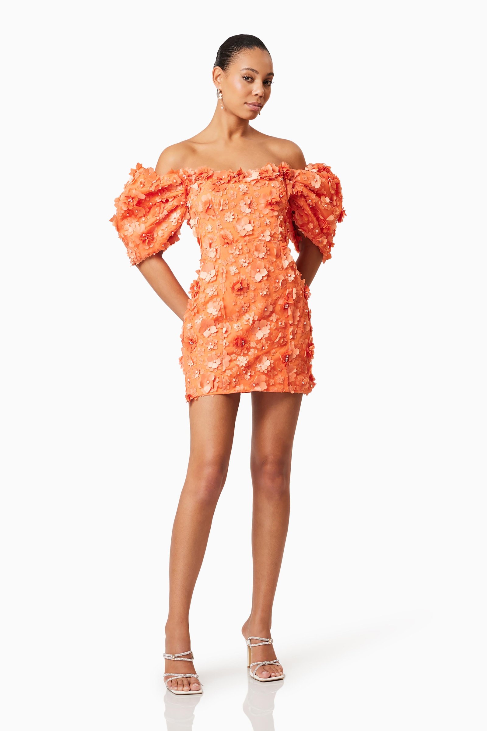 ELLIATT BLUEBELL MINI DRESS - ORANGE photo 5