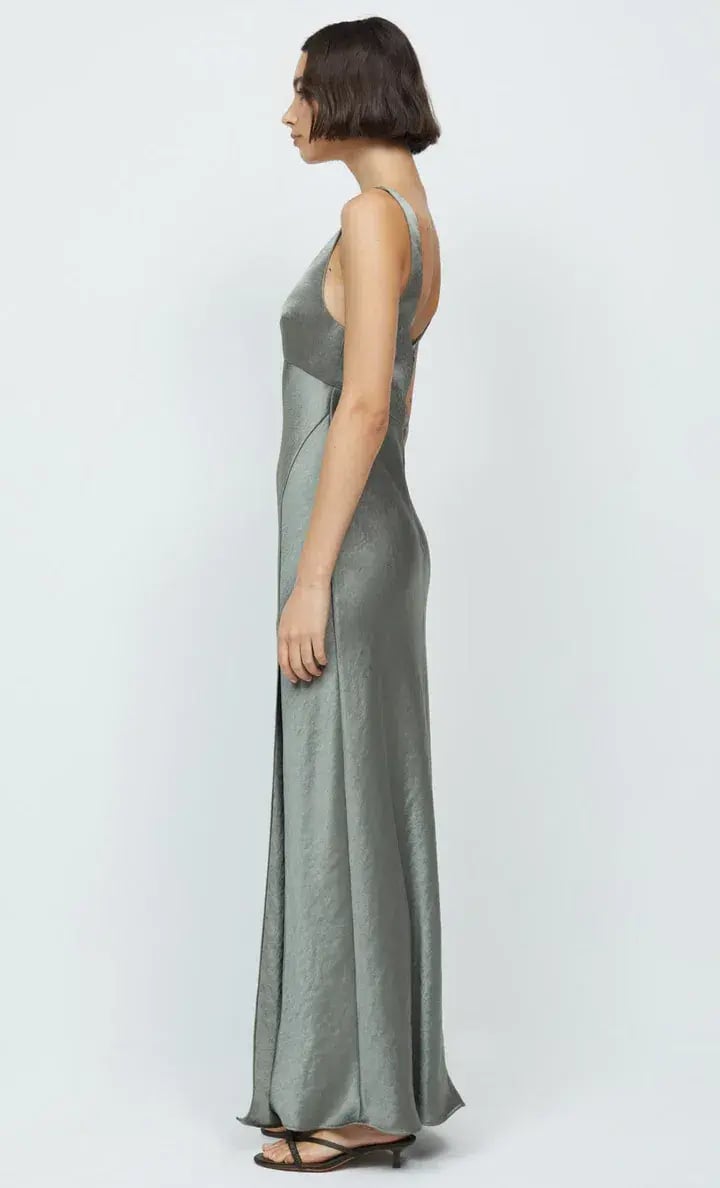 Bec & Bridge Nadia V Maxi Dress Olive Size 12 photo 3