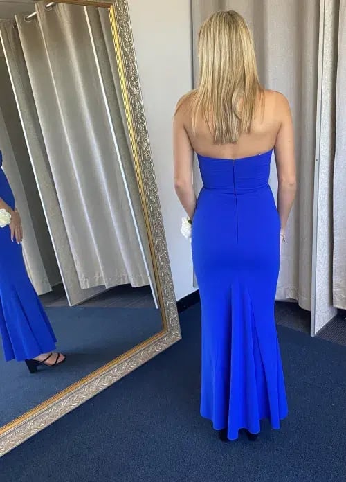 Sheike Eternity Strapless Gown Cobalt Size AU 8 photo 2