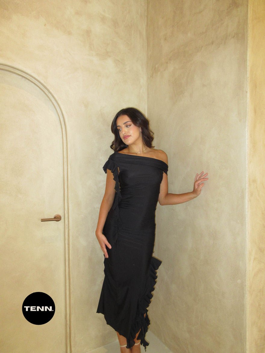 Fanci Club Assassin Long Dress - Black photo 2
