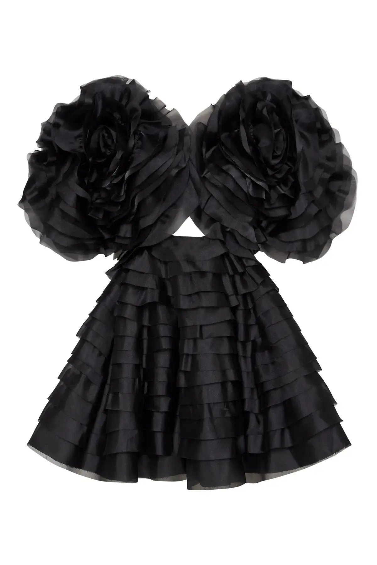 Aje Amour Ruffle Mini Dress Black Size 8 / S photo 5