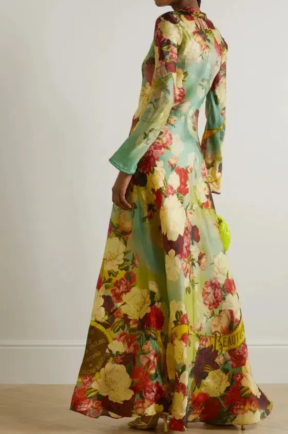 Zimmermann Wonderland Silk Bias Maxi Slip Dress Size AU 12 photo 2