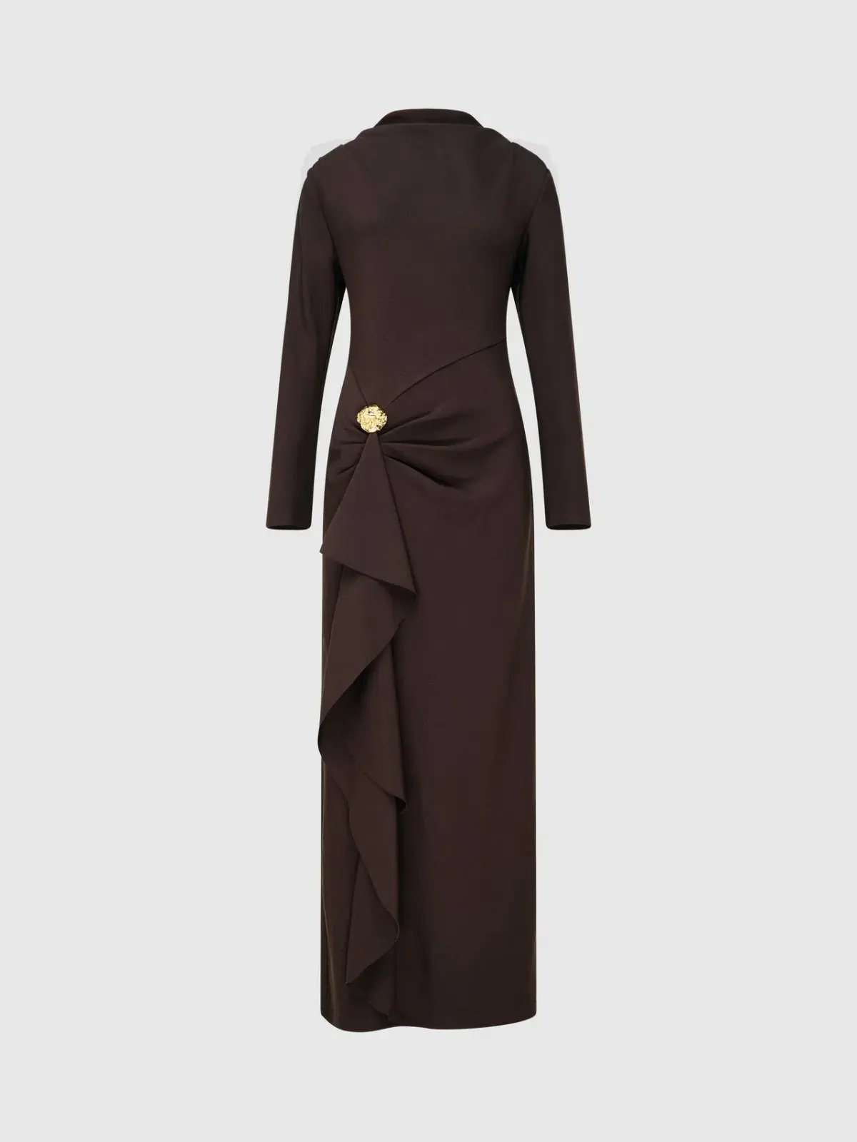 Sheike Alicia Maxi Dress in Brown Size 8 photo 5