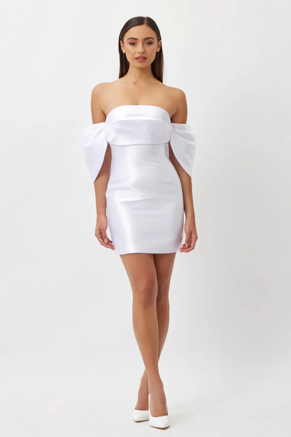 BIANCA & BRIDGETT EDEN MINI DRESS - WHITE photo 5