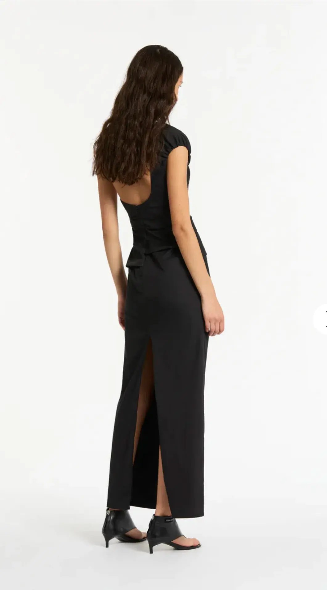 Sir the Label Giacomo Gathered Gown in Black Size 10 photo 4