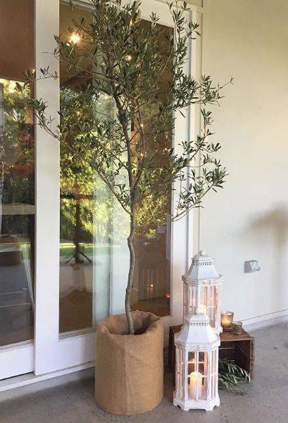 White Washed Wooden Lanterns photo 2