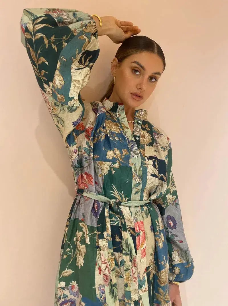 Alemais Loretta Patchwork Shirtdress Print Size 8 photo 3