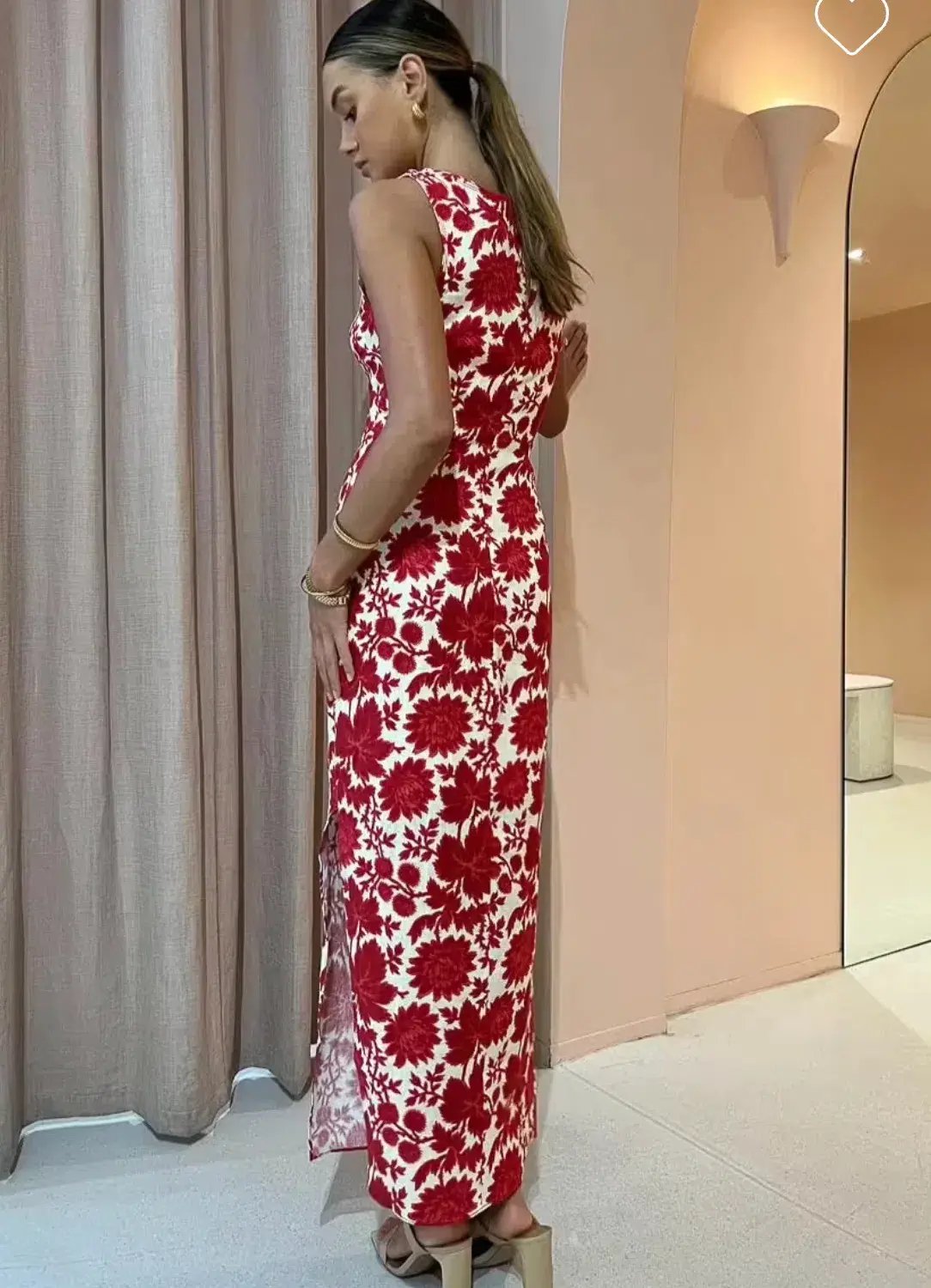 Sir the Label Cinta Cut Out Midi Dress in Valentina Floral Print Size 8 photo 3