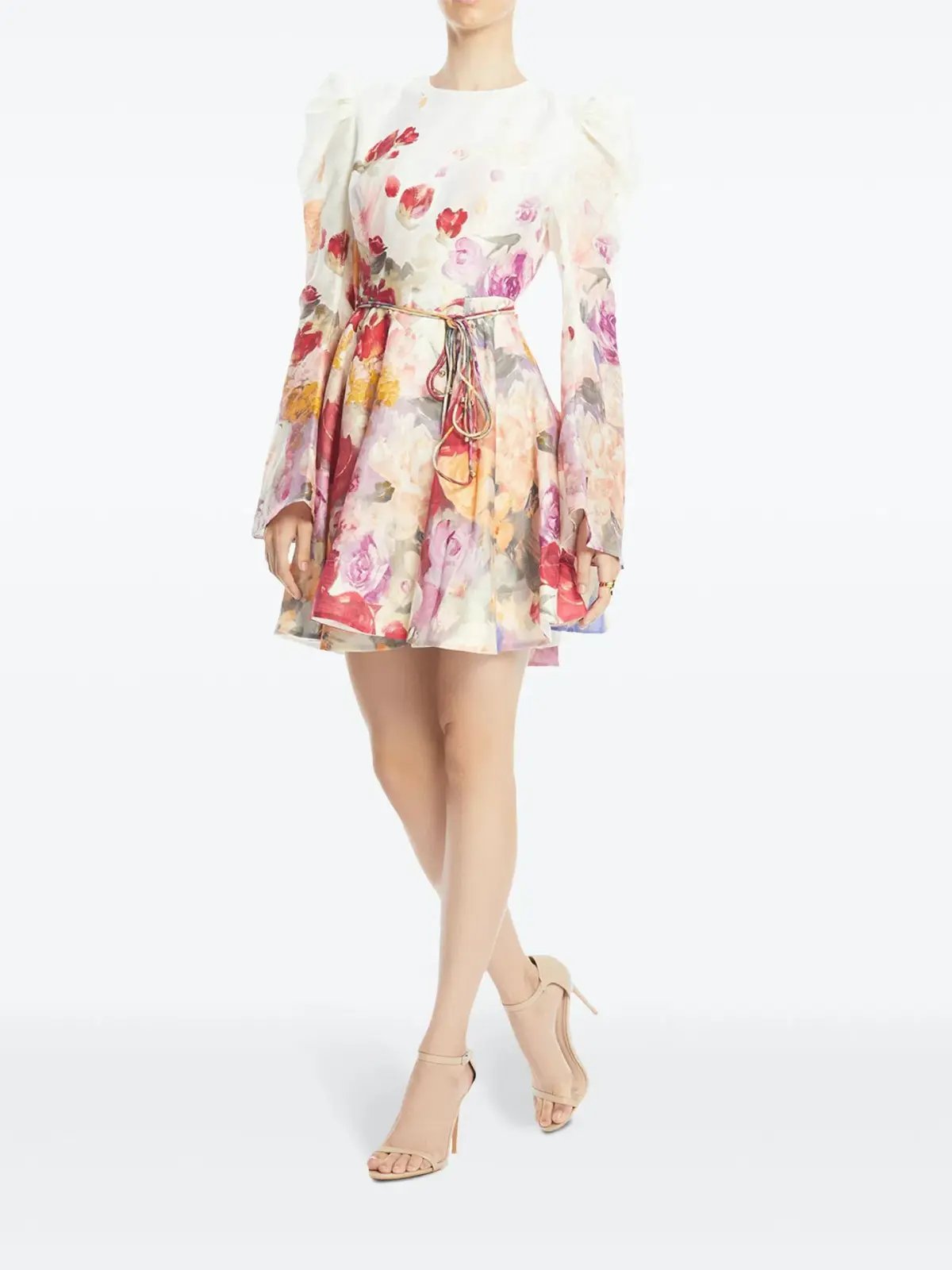 Leo Lin Jordyn Mini Dress Fleur Print Size 8 photo 2