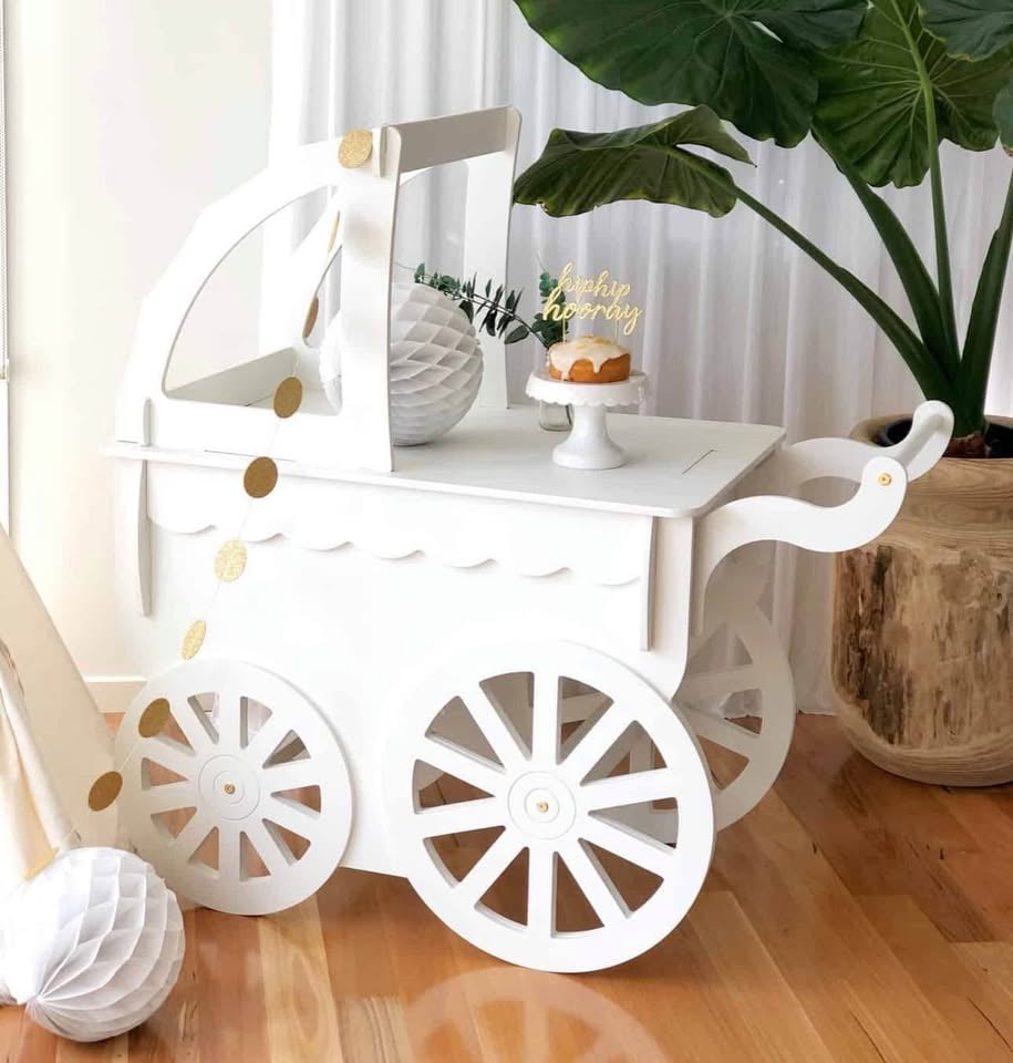 Pram Lolly cart baby shower hire photo 3