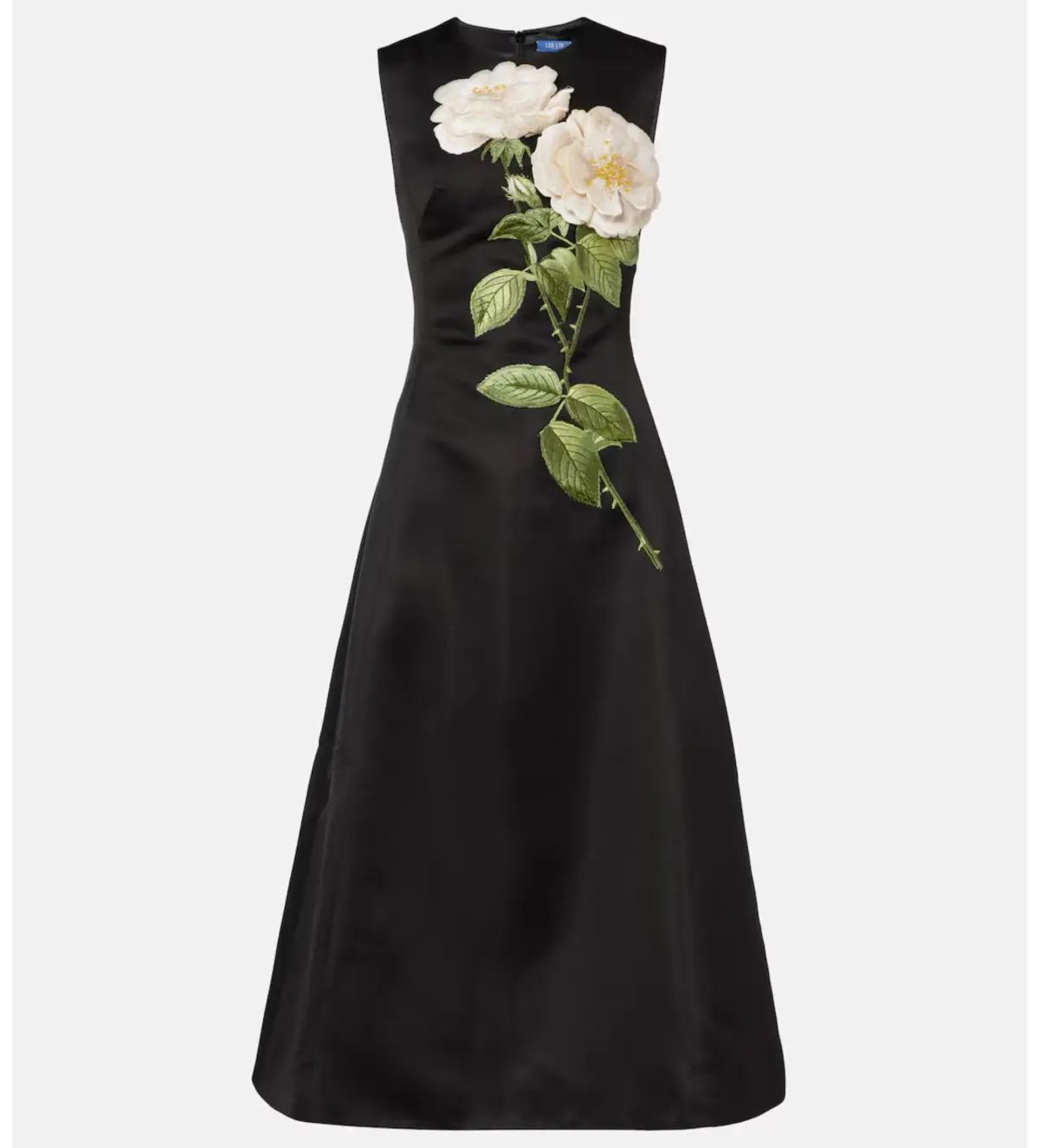 Leo Lin Cleo Embellished Midi Dress in Black Size AU 10 photo 3