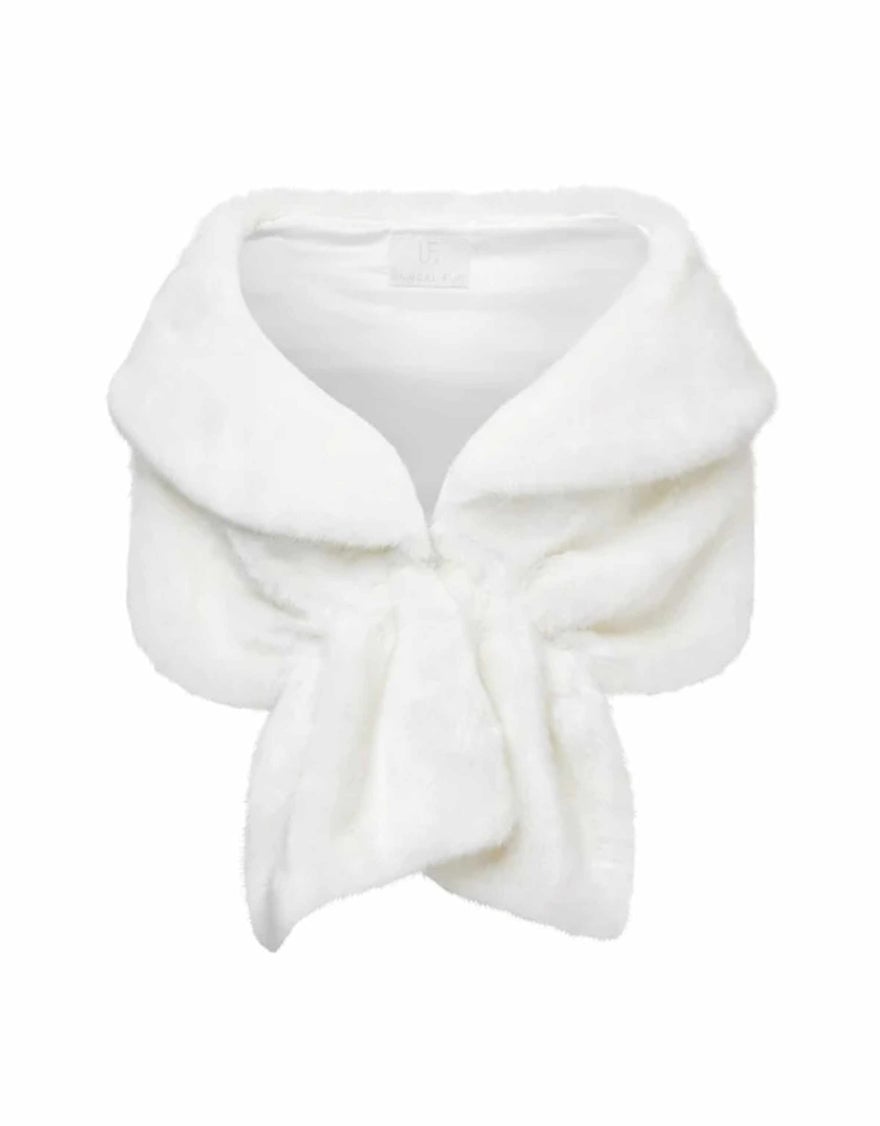 Unreal Fur Champagne Wrap, Ivory photo 3