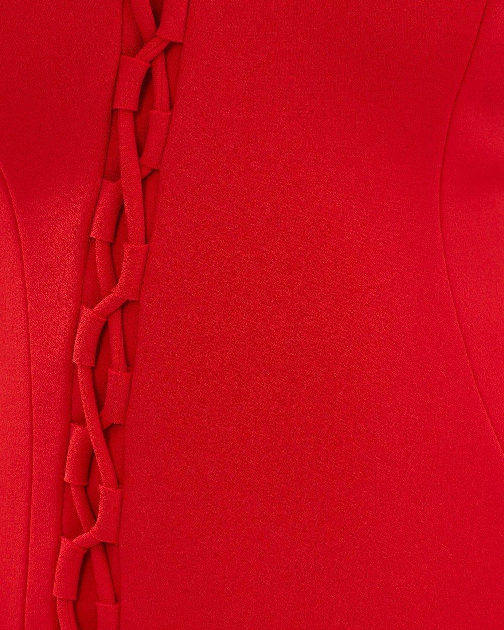 Asilio Arnoux Loop and Tie Dress Red Size 6 photo 4