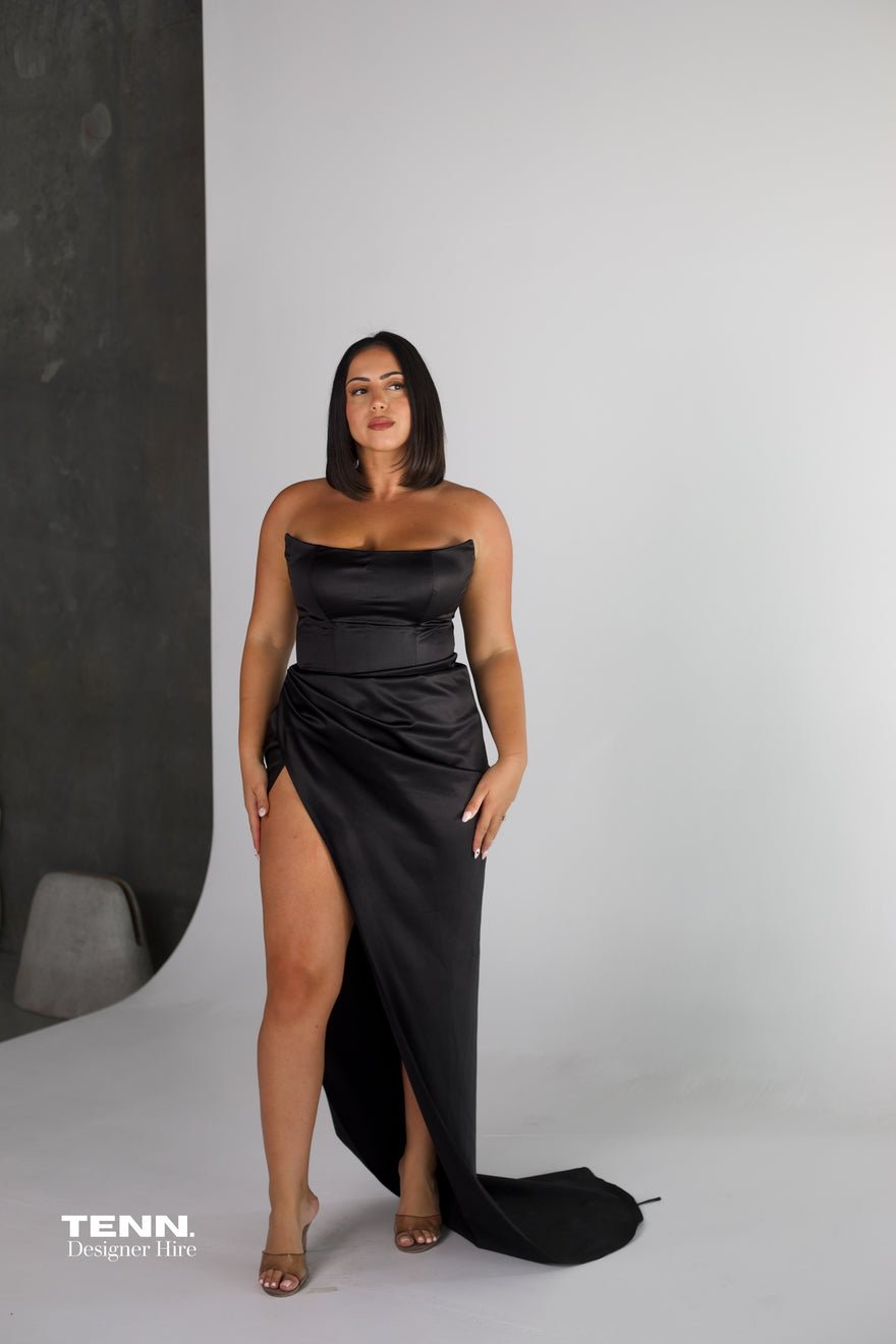Lia Stublla Amity Gown - Black photo 3