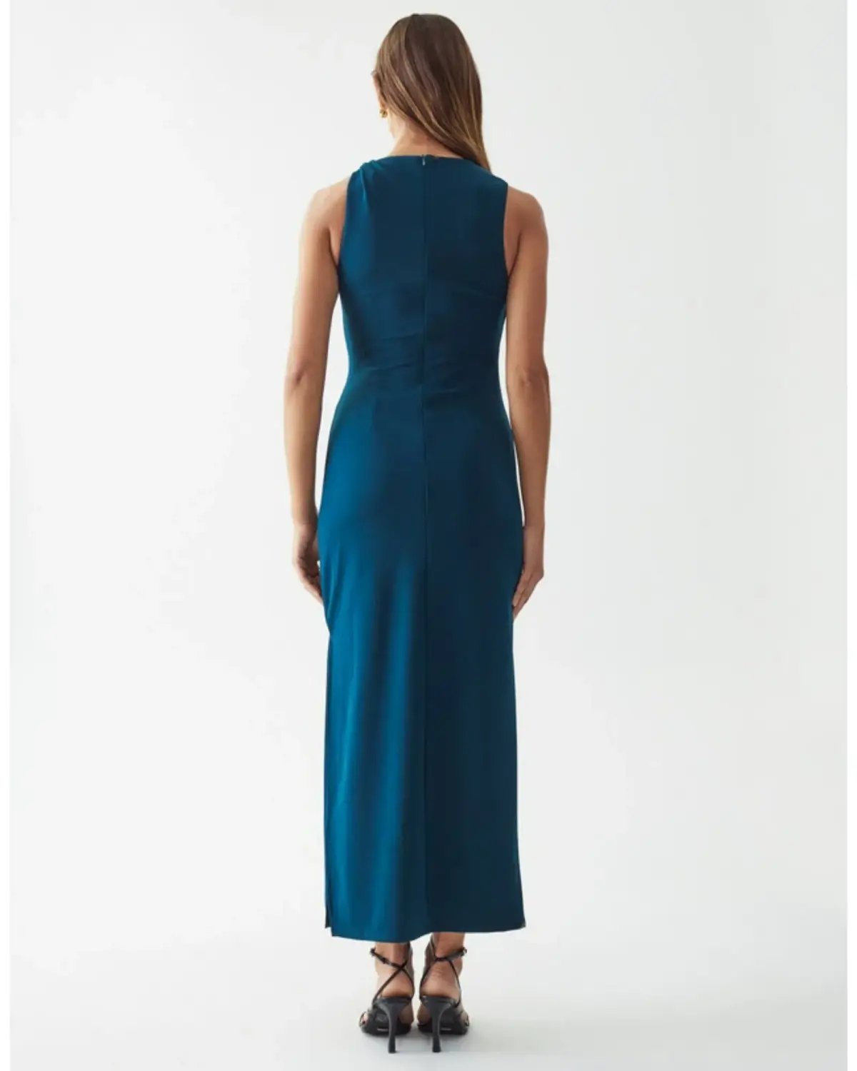 Calia Collection Damiana Midi Dress Teal Size AU 8 photo 4
