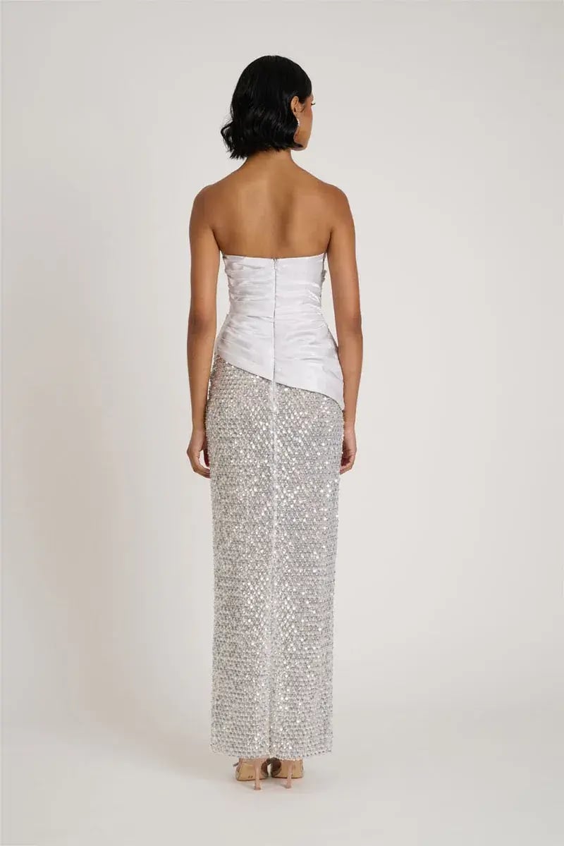 Eliya The Label Gia Maxi Gown Silver Size XS / AU 6 photo 6