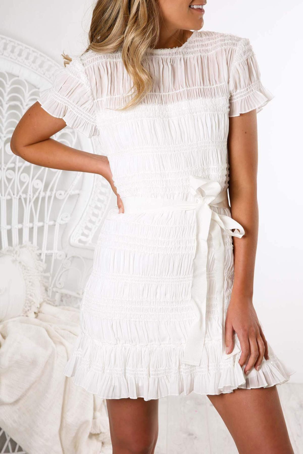 Keepsake The Label Naive Mini Dress white Size 12 photo 2