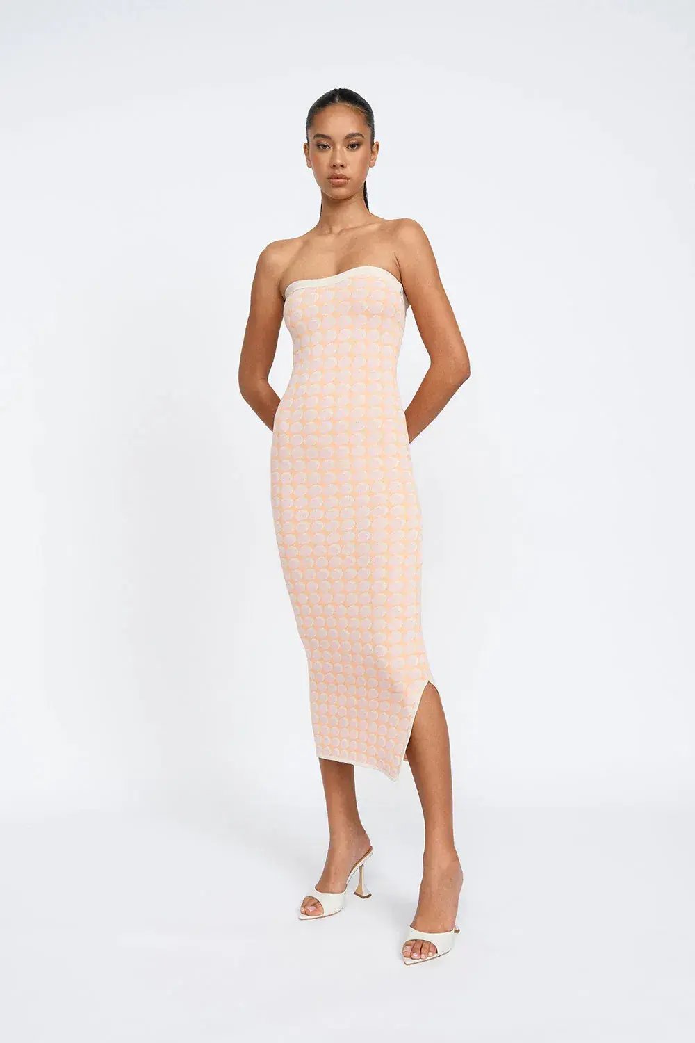 By Johnny Sol Geo Knit Midi Dress Multi Size XS / AU 6 photo 2