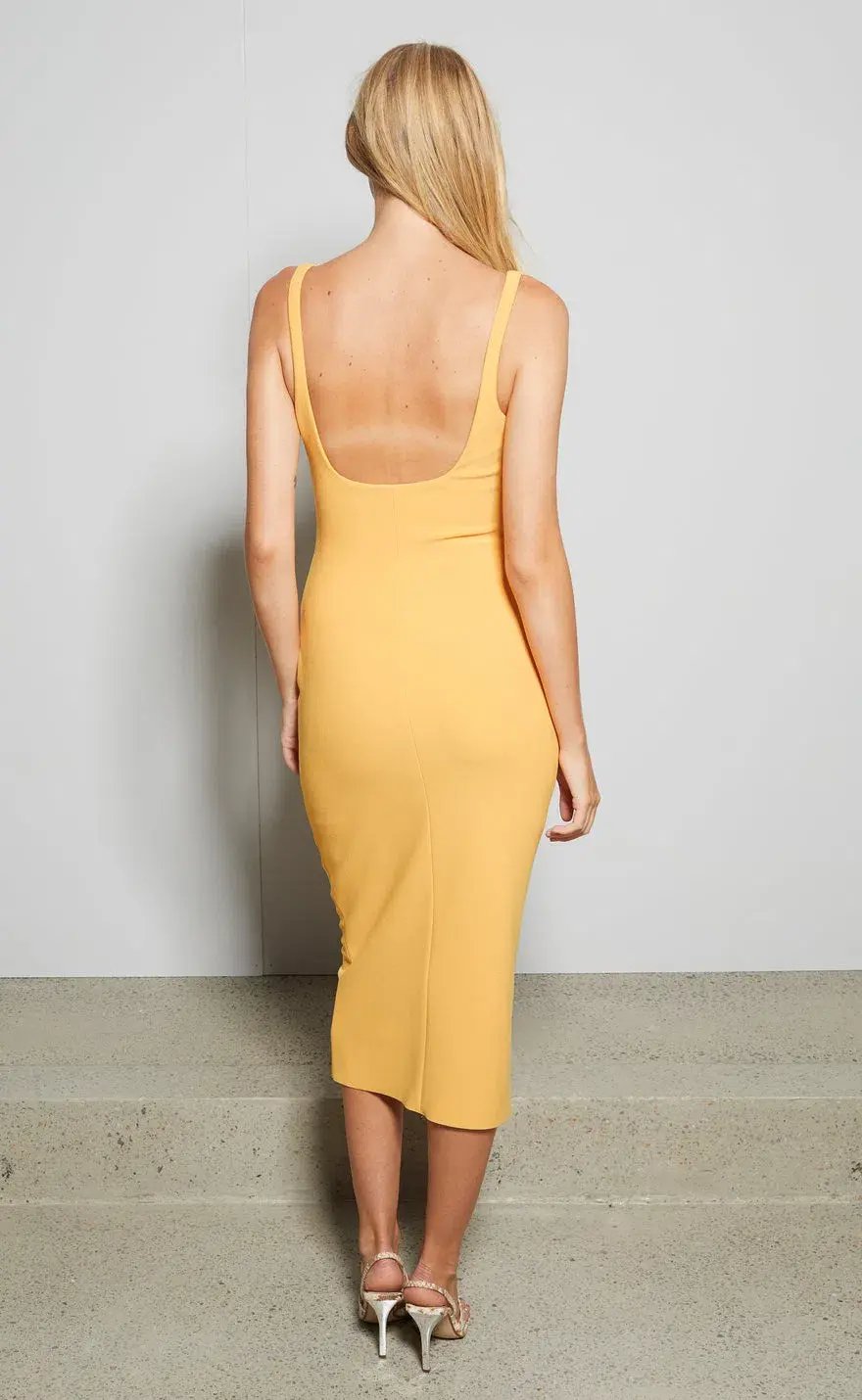 Bec & Bridge Karina Tuck Midi DressTangerine Size 8 photo 2
